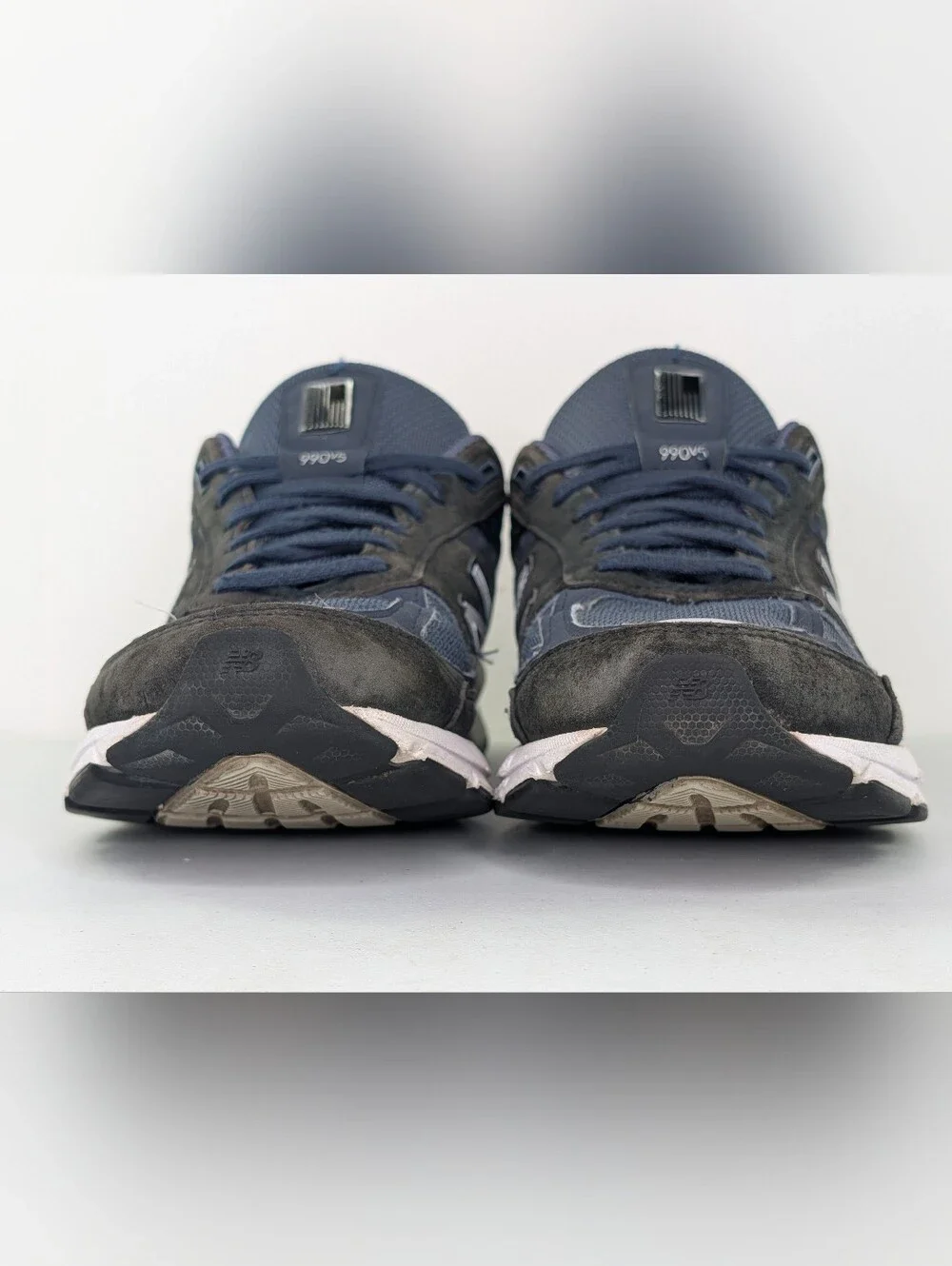 New Balance 990v5 Walking Shoes Mens Size 12 D M990NV5 Blue Gray Sneakers USA